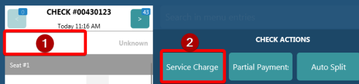 Adding a Service Charge