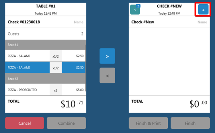 Separating a Check for Settlement