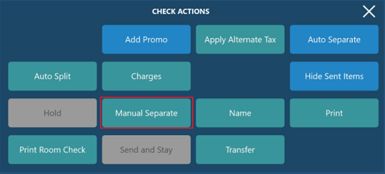 Separating a Check for Settlement