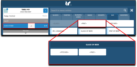 Ordering an Item with a Transformer