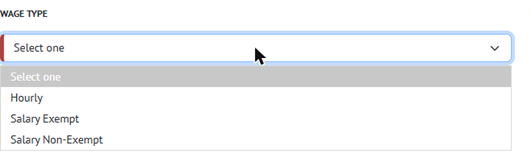 Title: ★ The Wage Type options on the Add Job page. - Description: ★ The Wage Type options on the Add Job page.